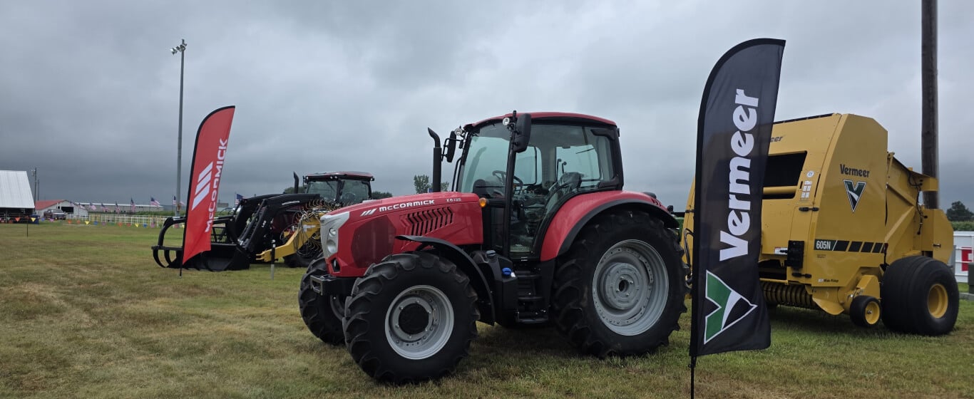 Vermeer sign with tractor
