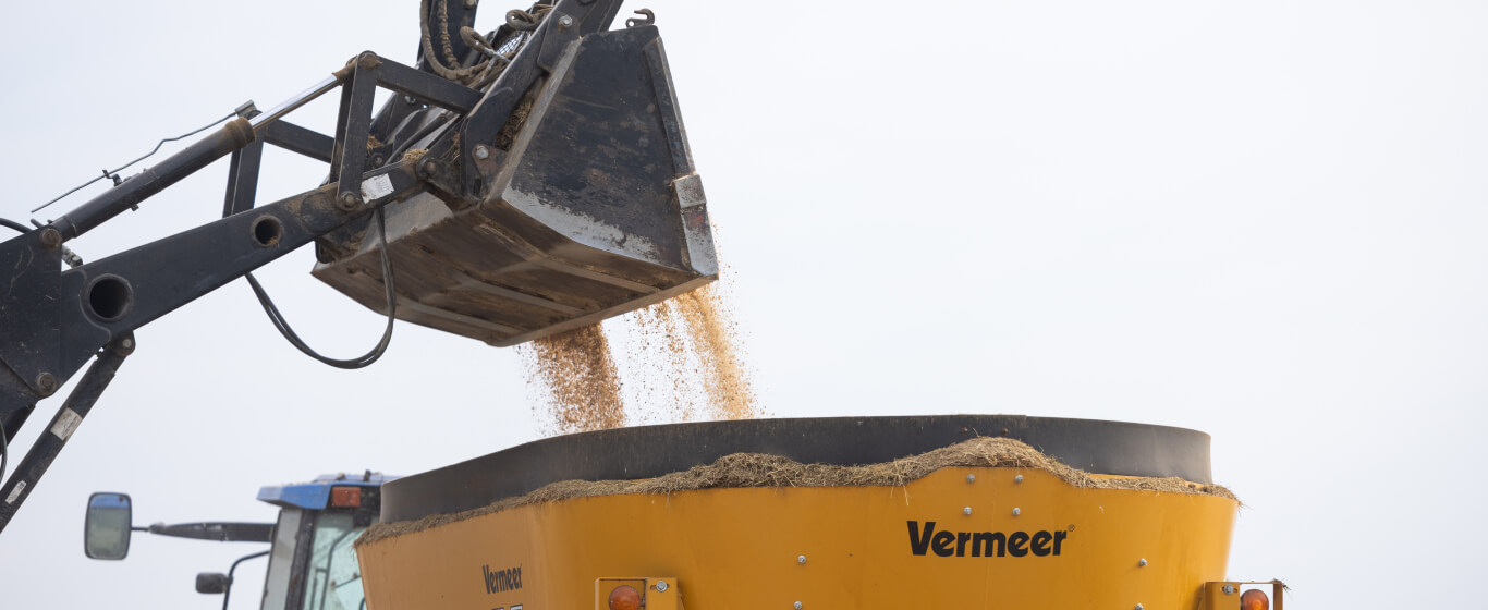 Vermeer pouring grain bin