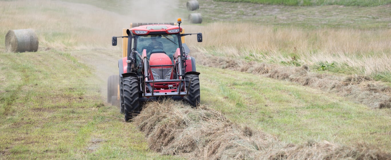 Case Tractor in field