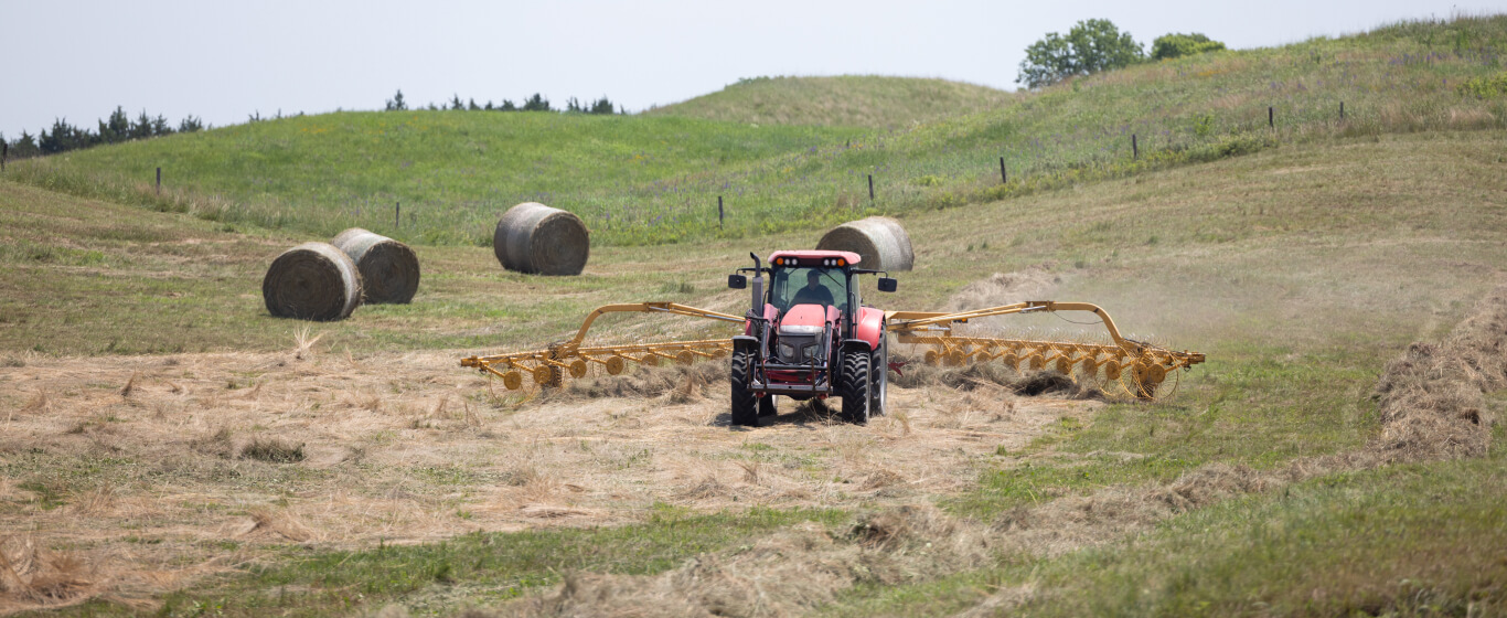 Case Tractor in field