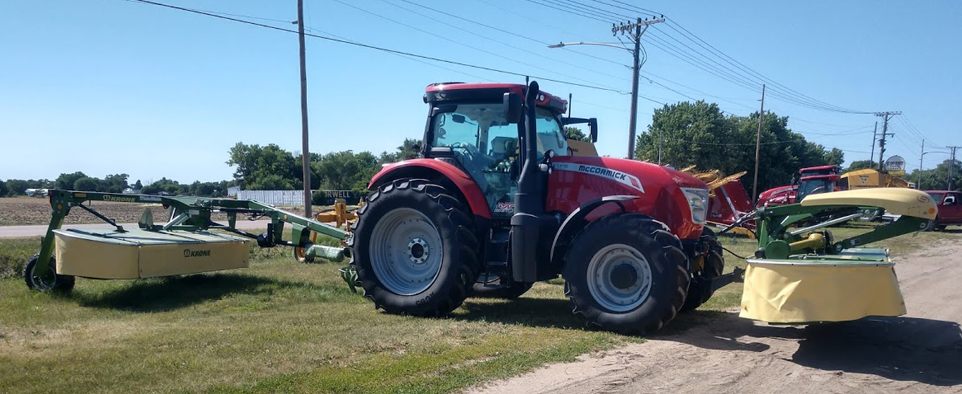 McCormick Tractor with Krone attachments