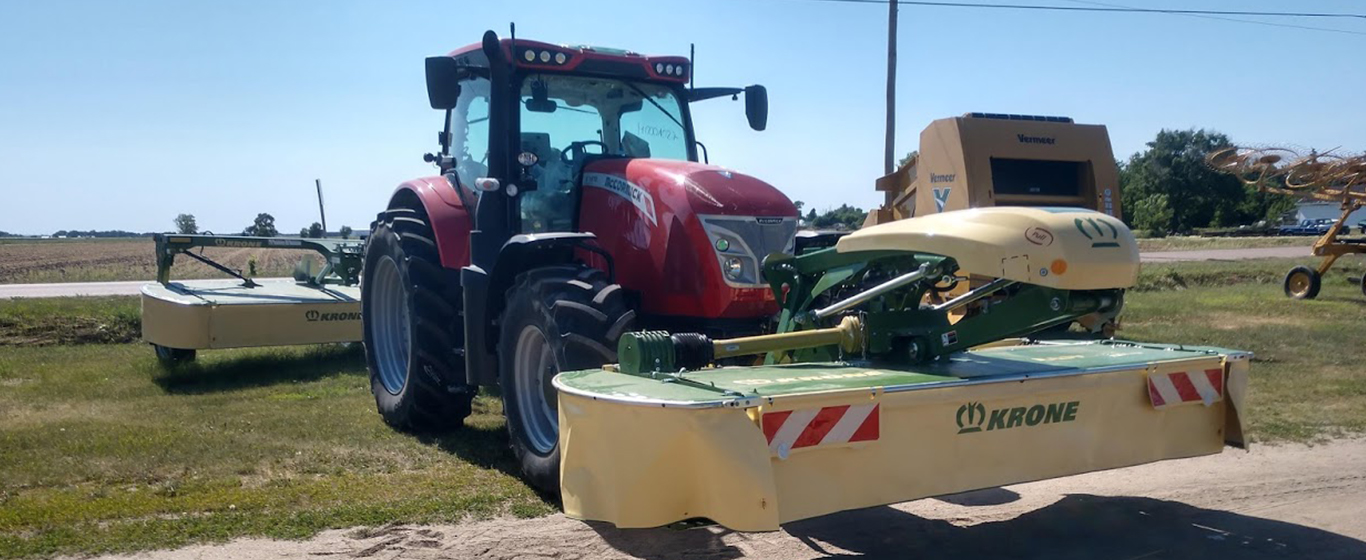 McCormick Tractor with Krone attachments