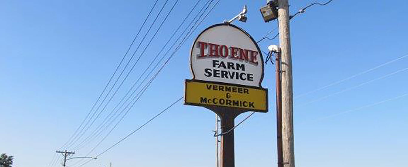 Thoene Farm Services Sign